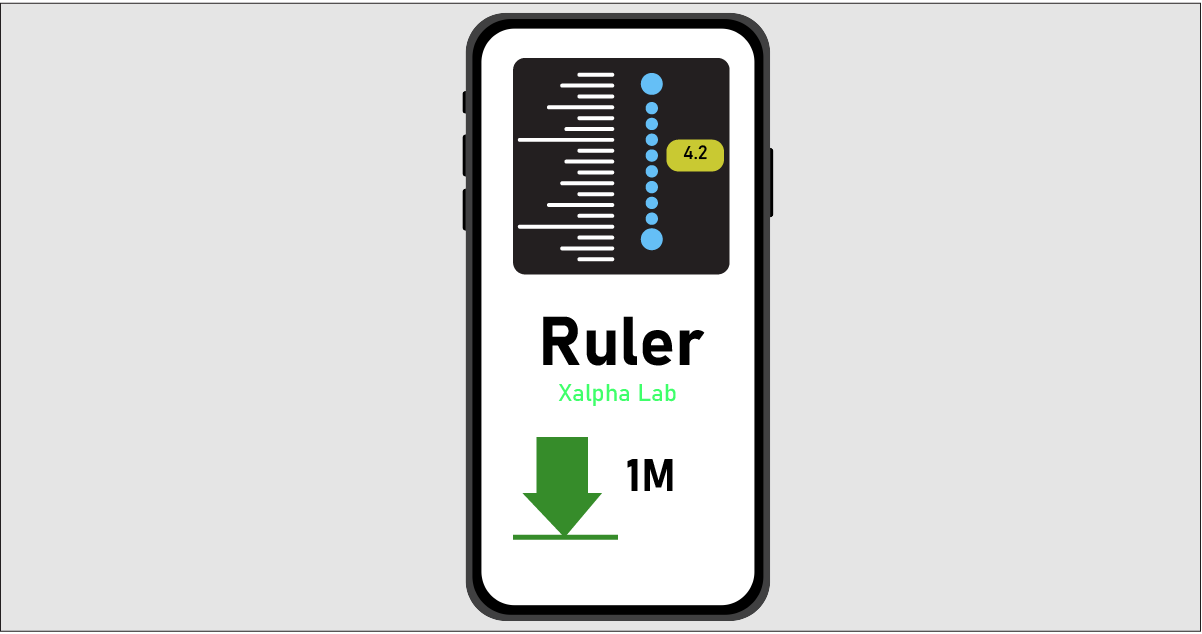 اپلیکیشن Ruler ارائه شده توسط Xalpha Lab